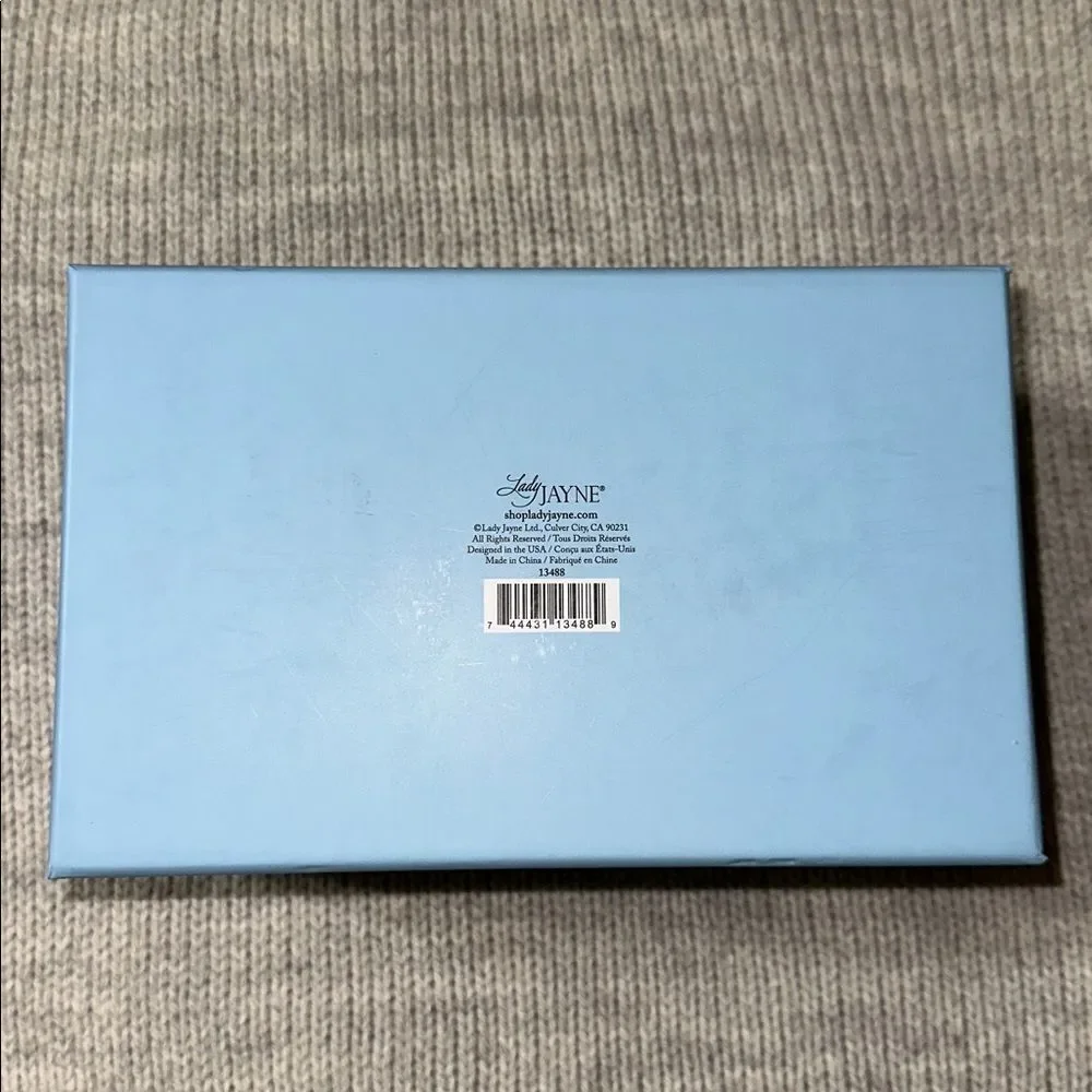 Lady Jayne Floral Blue White Pink Top Bow Gift Box & Stationery Note Pad Pen